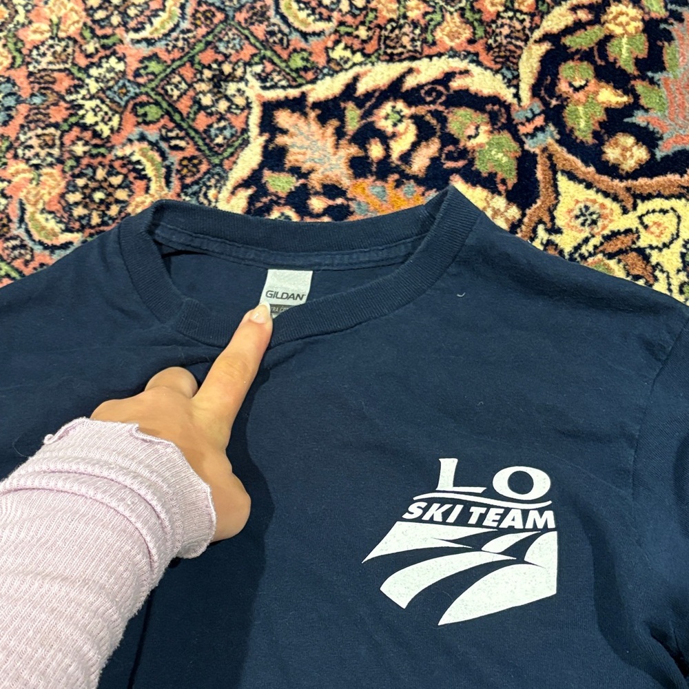 Gildan Dark Blue LO Ski Team Tee